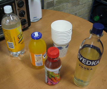 Illustration for article titled Taste test: Bacon-infused vodka